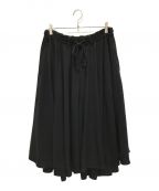 GROUND Yグラウンドワイ）の古着「TRIACETATE/POLYESTER CREPE de CHINE CIRCLE PANTS」｜ブラック