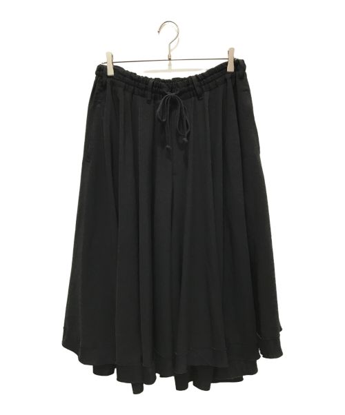 GROUND Y（グラウンドワイ）GROUND Y (グラウンドワイ) TRIACETATE/POLYESTER CREPE de CHINE CIRCLE PANTS ブラック サイズ:3の古着・服飾アイテム