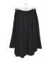 GROUND Y (グラウンドワイ) TRIACETATE/POLYESTER CREPE de CHINE CIRCLE PANTS ブラック サイズ:3：25000円