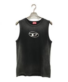 DIESEL（ディーゼル）の古着「‘T-BRICO’ top with logo」｜グレー