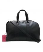 DAIRIKUダイリク）の古着「LEATHER BOSTON BAG WITH SOAP ACCE」｜ブラック