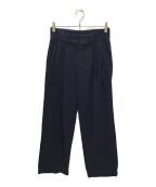 FARAHファーラー）の古着「Three-Tuck Wide Pants Twill」｜ネイビー