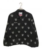 SUPREME×NFL×47BRANDシュプリーム×エヌエフエル×フォーティーセブンブランド）の古着「NFL Raiders/'47 Embroidered Harrington Jacket」｜ブラック