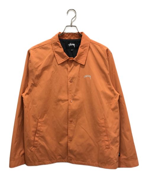 stussy（ステューシー）stussy (ステューシー) コーチジャケット オレンジ サイズ:Ｌの古着・服飾アイテム