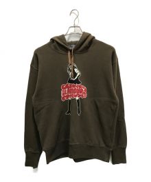 Hysteric Glamour（ヒステリックグラマー）の古着「VIXEN GIRL オーバーサイズ スウェット パーカー」｜ブラウン