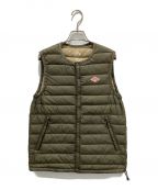 DANTONダントン）の古着「INNNER DOWN VEST」｜カーキ