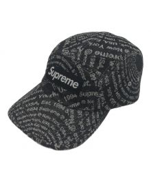 SUPREME（シュプリーム）の古着「Circles Jacquard Denim Camp Cap」｜ブラック