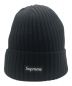 Supreme（シュプリーム）の古着「OVERDYED SMALL BOX LOGO BEANIE」｜ブラック