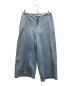 SEEALL（シーオール）の古着「reconstructed cropped wide denim」｜ネイビー