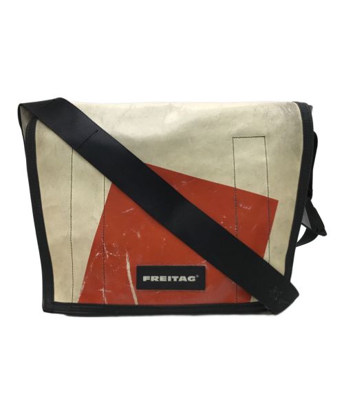 FREITAG（フライターグ）FREITAG (フライターグ) F14 Dexter Messenger BAG ベージュ×レッドの古着・服飾アイテム