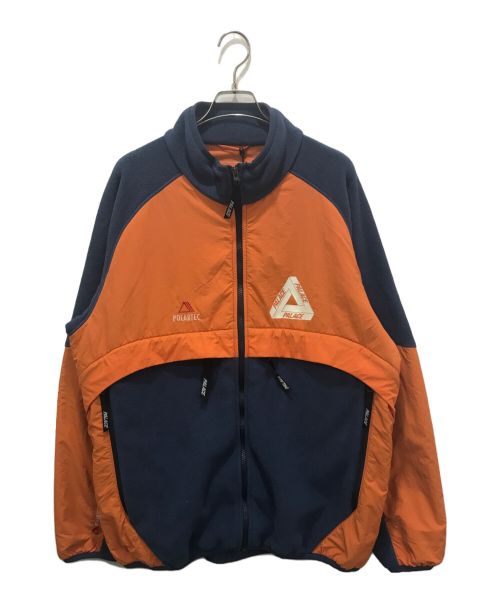 PALACE（パレス）PALACE (パレス) POLARTEC SHELL JACKET オレンジ×ネイビー サイズ:XLの古着・服飾アイテム