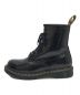 Dr.Martens (ドクターマーチン) W PATENT LAMPER LEOPARD EMBOSS 8EYE BOOT ブラック サイズ:UK6：12000円