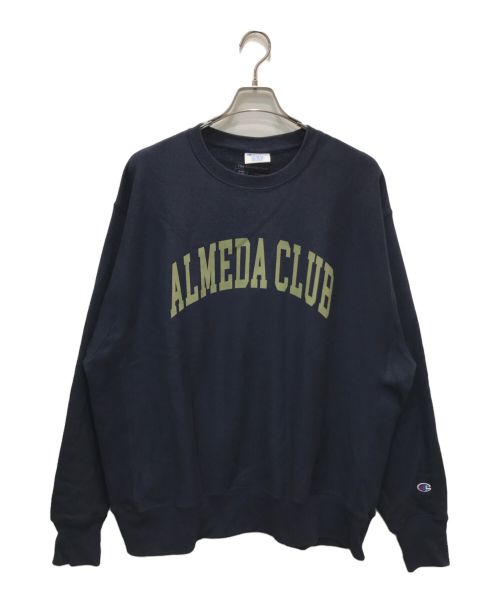 Champion（チャンピオン）Champion (チャンピオン) The Almeda Club (ザアラメダクラブ) almeda club (アルメダ クラブ) スウェット ネイビー サイズ:XLの古着・服飾アイテム