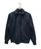 A.PRESSEアプレッセ）の古着「Vintage Half Zip Sweat shirt」｜ネイビー