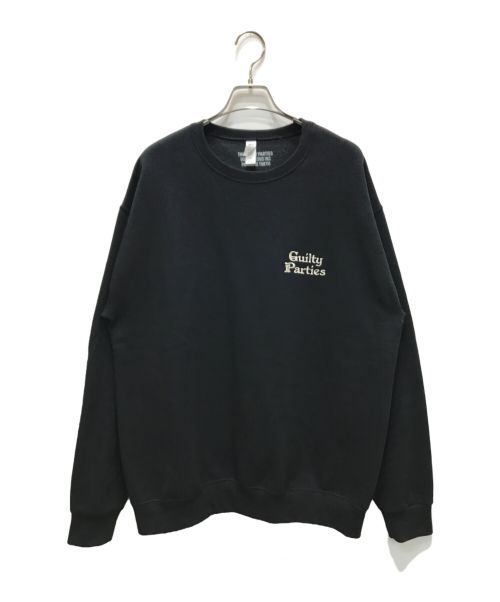 WACKO MARIA（ワコマリア）WACKO MARIA (ワコマリア) CREW NECK SWEAT SHIRT(TYPE-2) ブラック サイズ:Ｌの古着・服飾アイテム