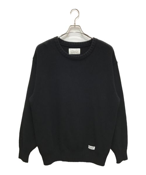 WACKO MARIA（ワコマリア）WACKO MARIA (ワコマリア) CLASSIC CREW NECK SWEATER ブラック サイズ:Ｌの古着・服飾アイテム