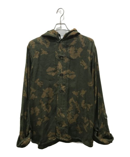 Parka（パーカー）Parka (パーカー) メッシュスナイパーパーカー オリーブ サイズ:不明（実寸参照）の古着・服飾アイテム