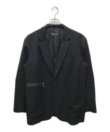 NUMBER (N)INE（ナンバーナイン）の古着「W/P TWILL LAPEL 1B JACKET」｜ブラック