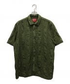 SUPREMEシュプリーム）の古着「Chainstitch Chiffon S/S Shirt」｜グリーン