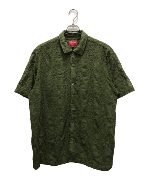 SUPREME（シュプリーム）SUPREME (シュプリーム) Chainstitch Chiffon S/S Shirt グリーン サイズ:Lの古着・服飾アイテム