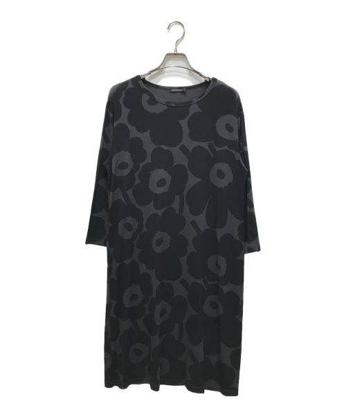 marimekko（マリメッコ）marimekko (マリメッコ) Unikko ワンピース ブラック サイズ:Lの古着・服飾アイテム