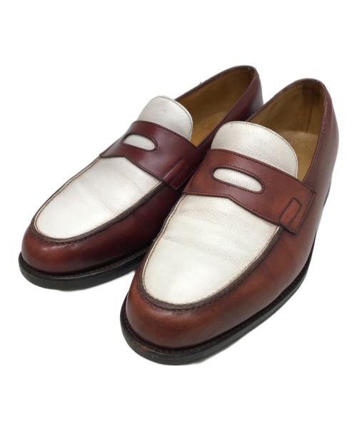 JOHN LOBB（ジョンロブ）JOHN LOBB (ジョンロブ) ROPEZ/バイカラーローファー ホワイト×ブラウン サイズ:6Eの古着・服飾アイテム