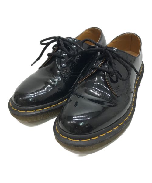 Dr.Martens（ドクターマーチン）Dr.Martens (ドクターマーチン) イエローステッチ パテント ブラック サイズ:6（24.5～25㎝）の古着・服飾アイテム