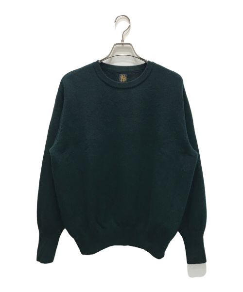 BATONER（バトナ―）BATONER (バトナ―) FLEECE WOOL BACKLOOP CREW NECKニット グリーン サイズ:1の古着・服飾アイテム