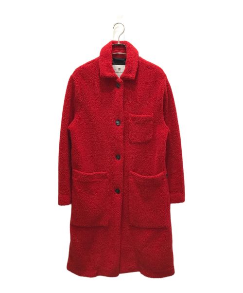 WOOLRICH（ウールリッチ）WOOLRICH (ウールリッチ) フリース ヘーイゼルトンロングコート レッド サイズ:Sの古着・服飾アイテム