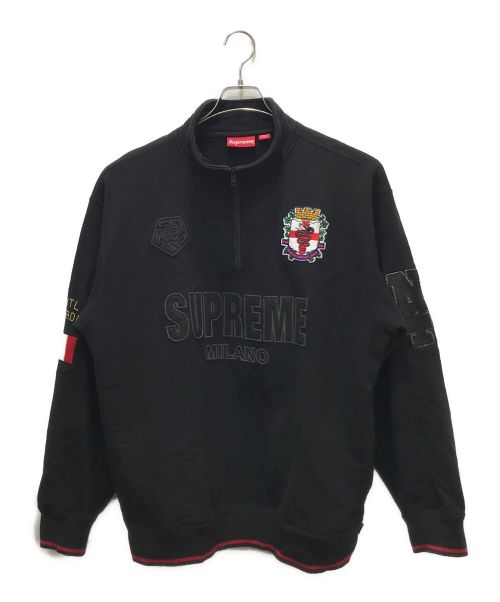 SUPREME（シュプリーム）SUPREME (シュプリーム) Milano Half Zip Pullover ブラック サイズ:Lの古着・服飾アイテム