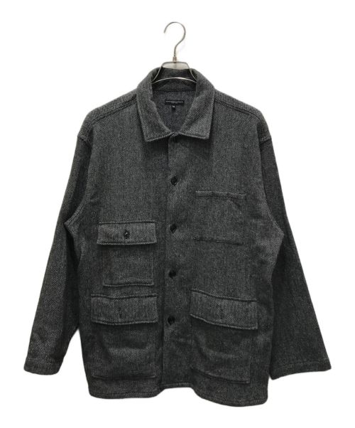 Engineered Garments（エンジニアド ガーメンツ）Engineered Garments (エンジニアド ガーメンツ) BA Shirt Jacket - Solid Poly Wool グレー サイズ:Mの古着・服飾アイテム