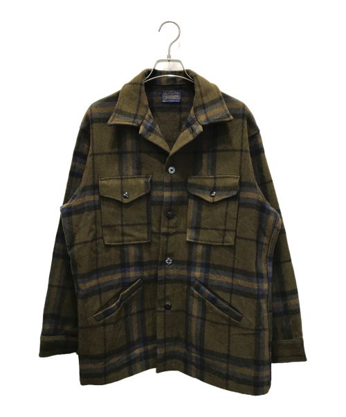 PENDLETON（ペンドルトン）PENDLETON (ペンドルトン) シャツジャケット オリーブ サイズ:Mの古着・服飾アイテム