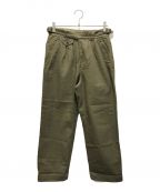 kenneth fieldケネスフィールド）の古着「Gurkha Trousers Ⅲ Herringbone」｜カーキ