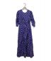 ne quittez pas（ヌキテパ）の古着「COTTON VOILE ETHNIC PRINT TWISTED WAIST DRESS / コットンボイルエスニックプリントツイステッドウェイストドレス」｜パープル