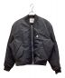 courreges（クレージュ）の古着「EMBROIDERED NYLON BOMBER JACKET」｜ブラック