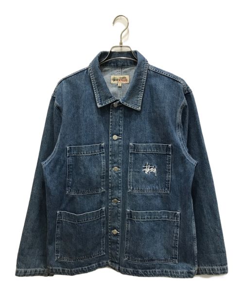 stussy（ステューシー）stussy (ステューシー) Denim Chore JACKET インディゴ サイズ:Mの古着・服飾アイテム