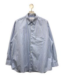 Graphpaper（グラフペーパー）の古着「SOKTAS High Count Broad L/S Oversized Regular Collar Shirt」｜ブルー