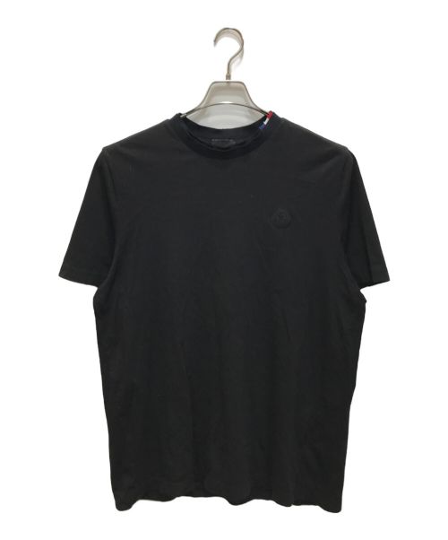 MONCLER（モンクレール）MONCLER (モンクレール) ロゴパッチTシャツ ブラック サイズ:Lの古着・服飾アイテム