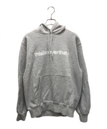 thisisneverthat（ディスイズネバーザット）の古着「T-LOGO HOODIE」｜グレー