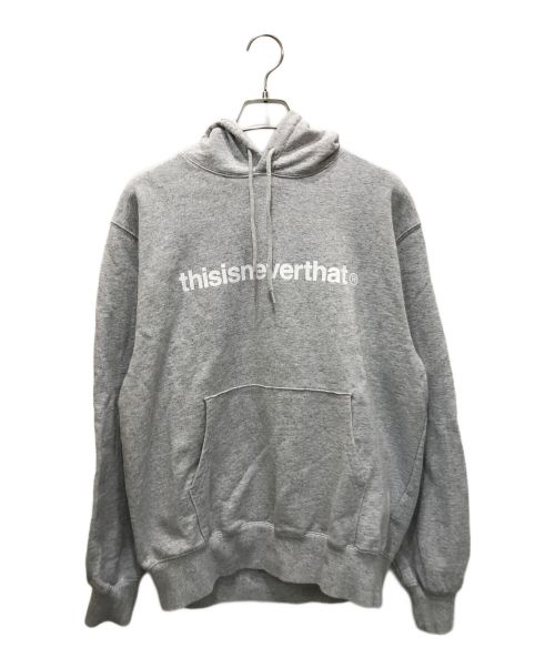 thisisneverthat（ディスイズネバーザット）thisisneverthat (ディスイズネバーザット) T-LOGO HOODIE グレー サイズ:Ｓの古着・服飾アイテム