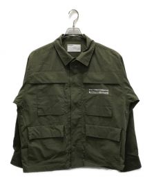 POLIQUANT（ポリクアント）の古着「THE DEFORMED FATIGUE RIPSTOP SHIRT JACKET」｜オリーブ