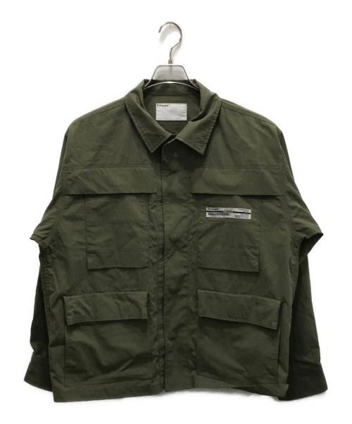 POLIQUANT（ポリクアント）POLIQUANT (ポリクアント) THE DEFORMED FATIGUE RIPSTOP SHIRT JACKET オリーブ サイズ:1の古着・服飾アイテム