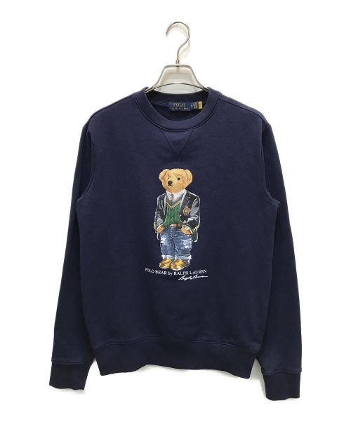 POLO RALPH LAUREN（ポロ・ラルフローレン）POLO RALPH LAUREN (ポロ・ラルフローレン) ベアプリントスウェット ネイビー サイズ:XSの古着・服飾アイテム