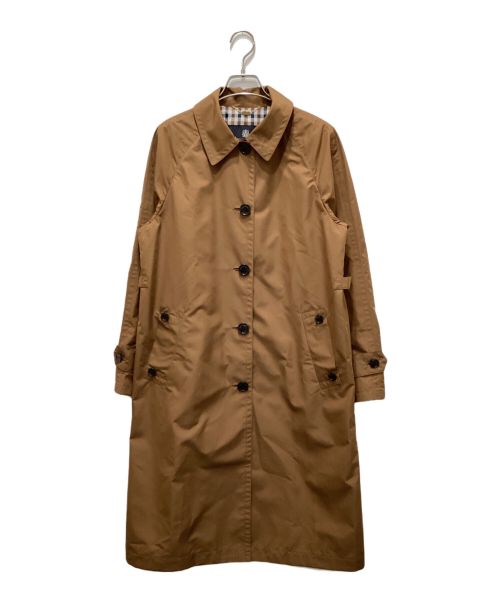 Aquascutum（アクアスキュータム）Aquascutum (アクアスキュータム) SORELA タフタ ステンカラーコート ブラウン サイズ:8の古着・服飾アイテム