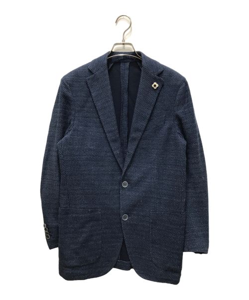 LARDINI（ラルディーニ）LARDINI (ラルディーニ) ホップサックジャケット ブルー サイズ:46の古着・服飾アイテム