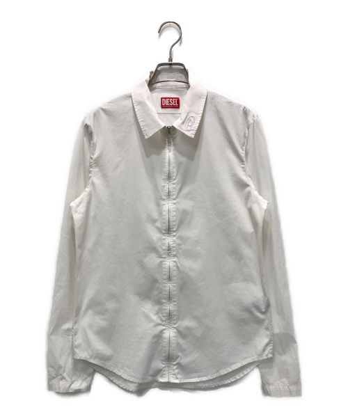 DIESEL（ディーゼル）DIESEL (ディーゼル) S-STUCK CAMICIA ホワイト サイズ:48の古着・服飾アイテム