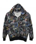 A BATHING APEアベイシングエイプ）の古着「floral camo hooded jacket」｜グレー