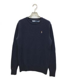 POLO RALPH LAUREN（ポロ・ラルフローレン）の古着「ウールニット」｜ネイビー