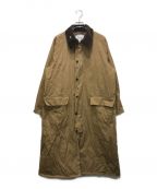 Barbour×JOURNAL STANDARDバブアー×ジャーナル スタンダード）の古着「オーバーサイズ BURGHLEY COAT 2 バーレーコート 2 JOURNAL STANDARD別注」｜ブラウン