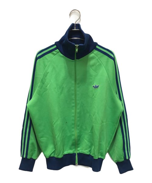 adidas（アディダス）adidas (アディダス) トラックジャケット グリーン×ネイビー サイズ:不明（実寸参照）の古着・服飾アイテム